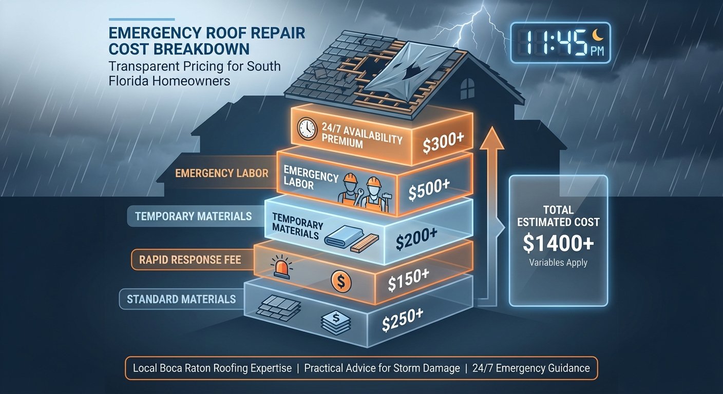 Breaking Down Emergency Roof Repair Cost Components