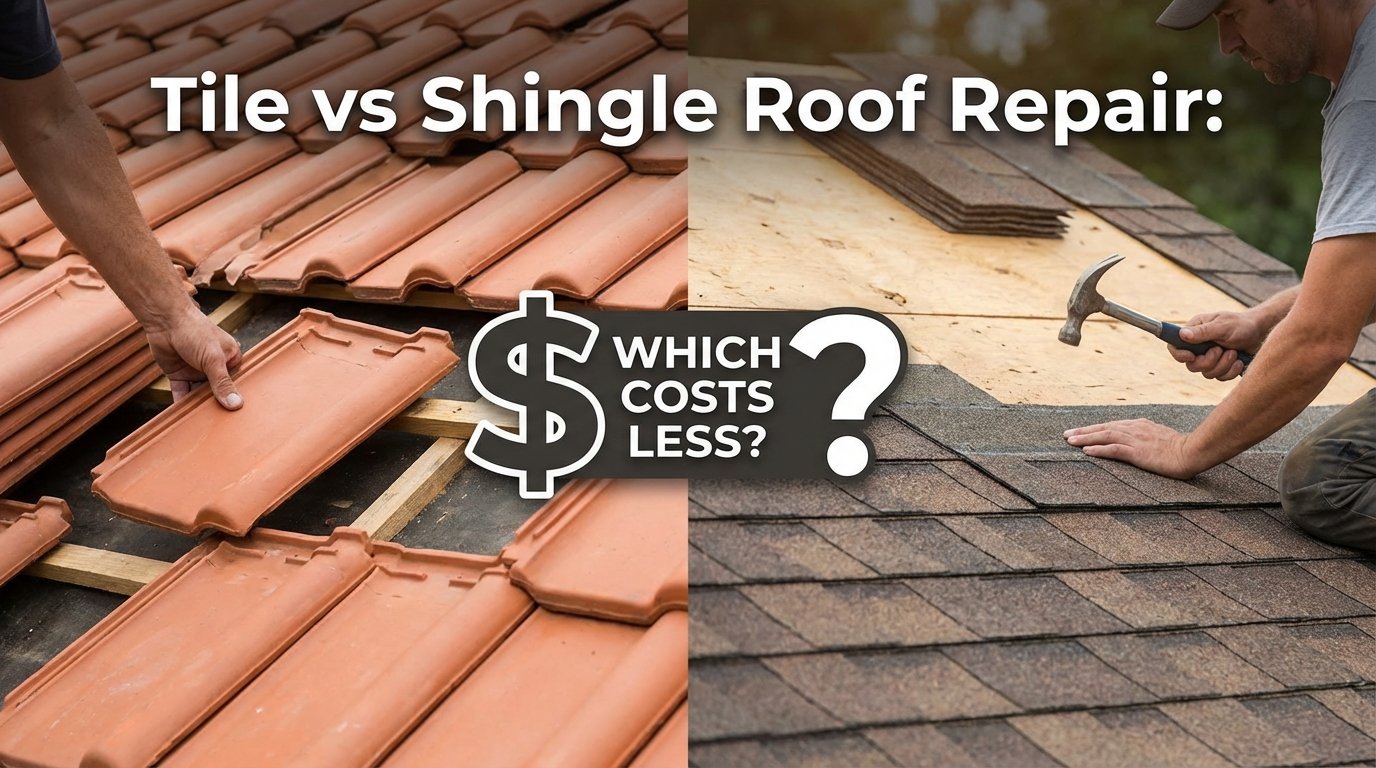 Tile vs Shingle Roof Repair: Which Costs Less?