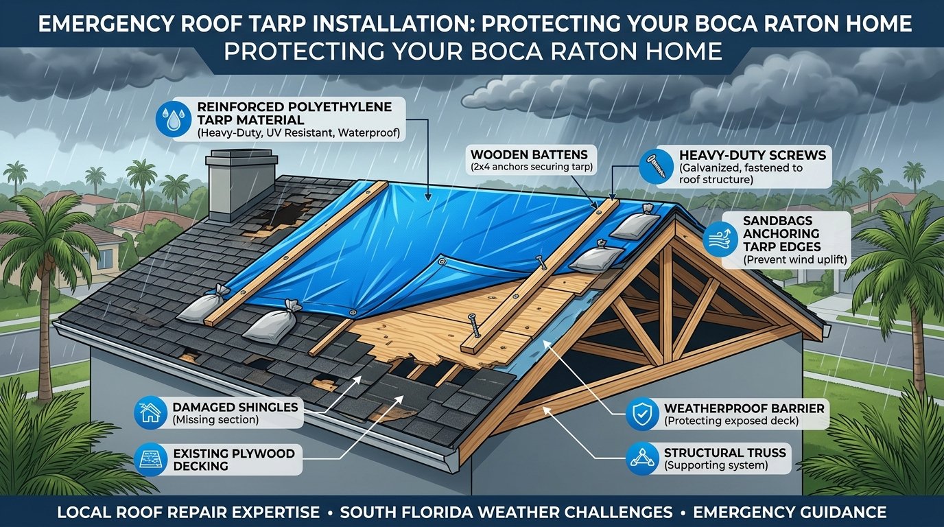 What Emergency Roof Tarping Actually Does