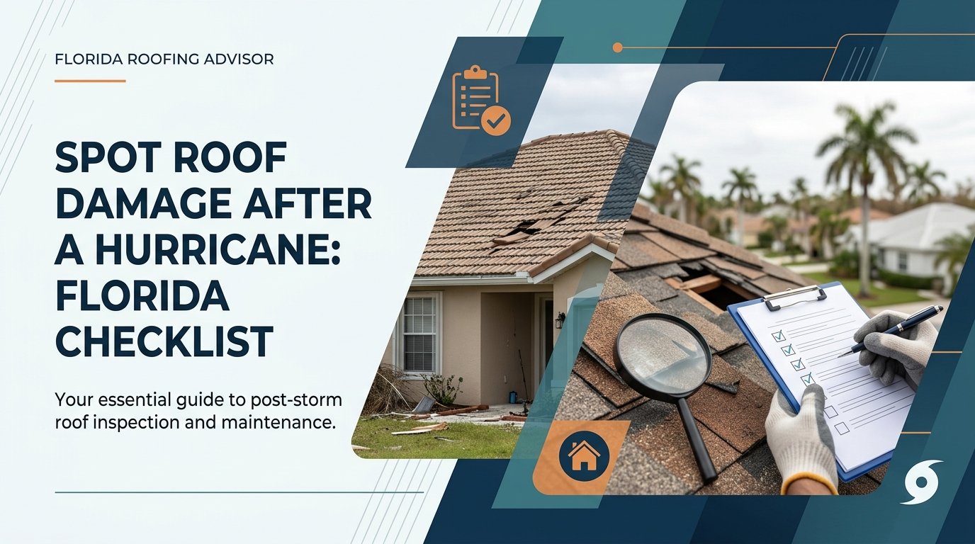 Spot Roof Damage After a Hurricane: Florida Checklist