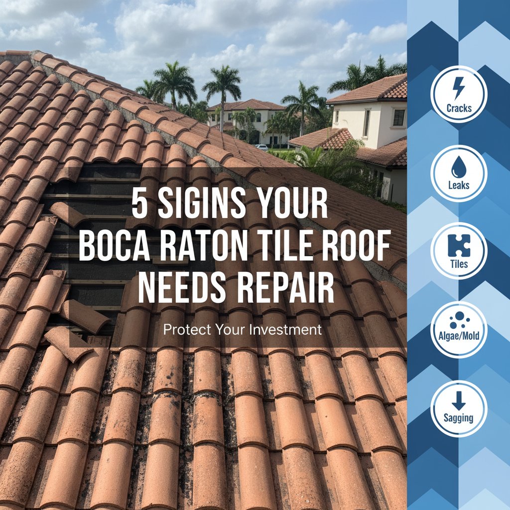 5 Signs Your Boca Raton Tile Roof Needs Repair