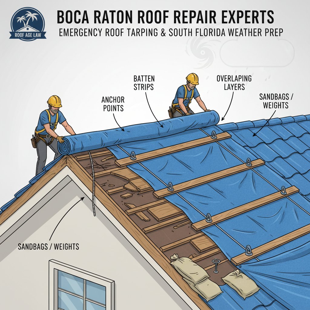What Emergency Roof Tarping Actually Involves