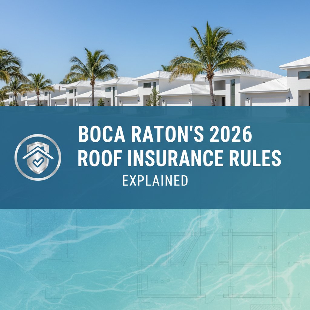 Boca Raton's 2026 Roof Insurance Rules Explained