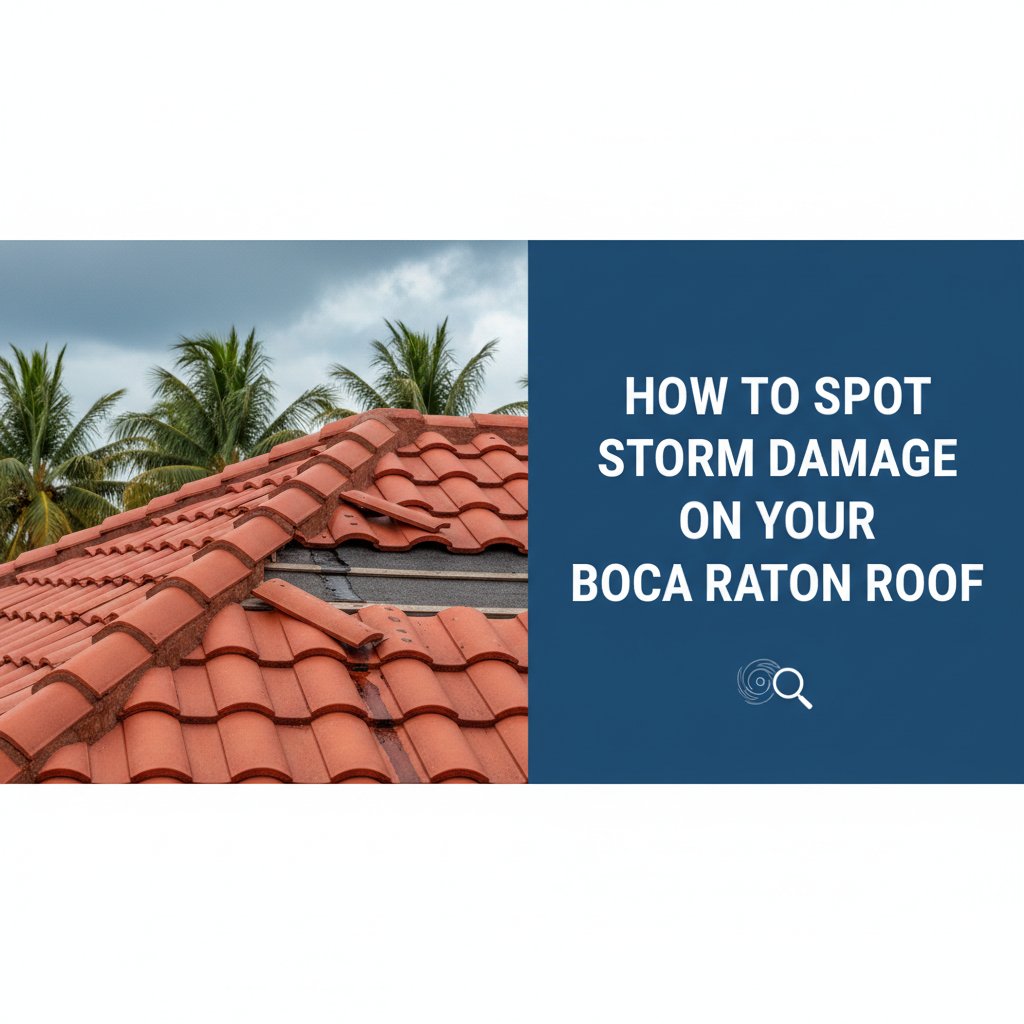 How to Spot Storm Damage on Your Boca Raton Roof