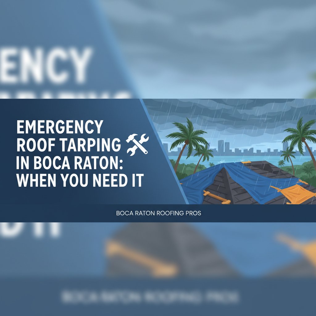 Emergency Roof Tarping in Boca Raton: When You Need It