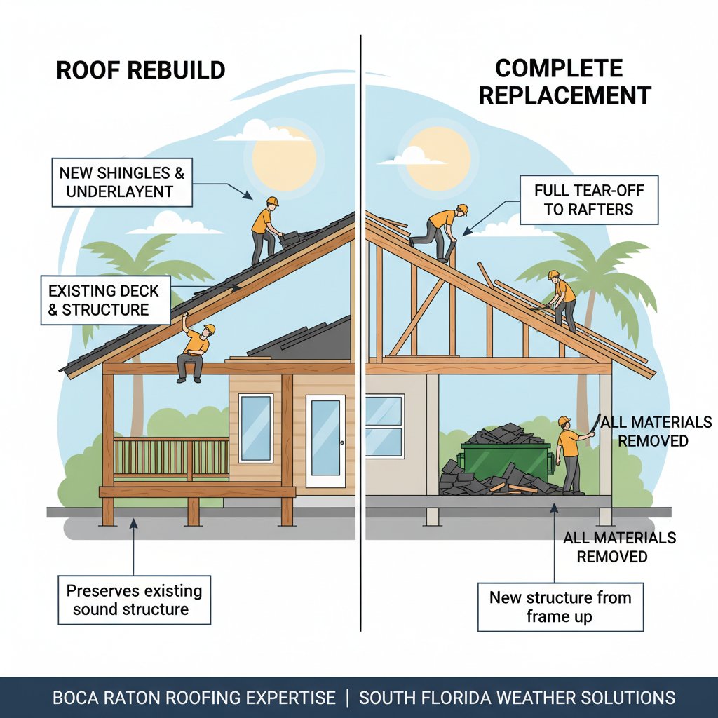 What Qualifies as a Roof Rebuild Versus Complete Replacement