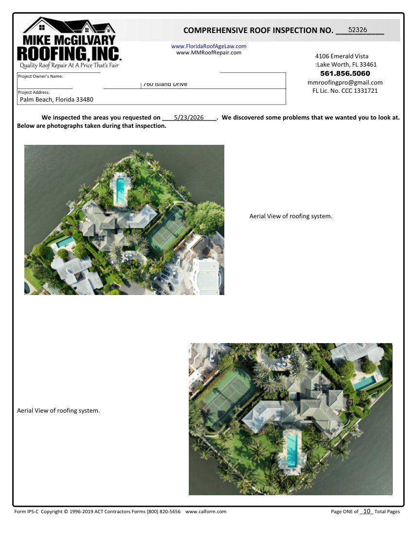 Comprehensive roof inspection preview