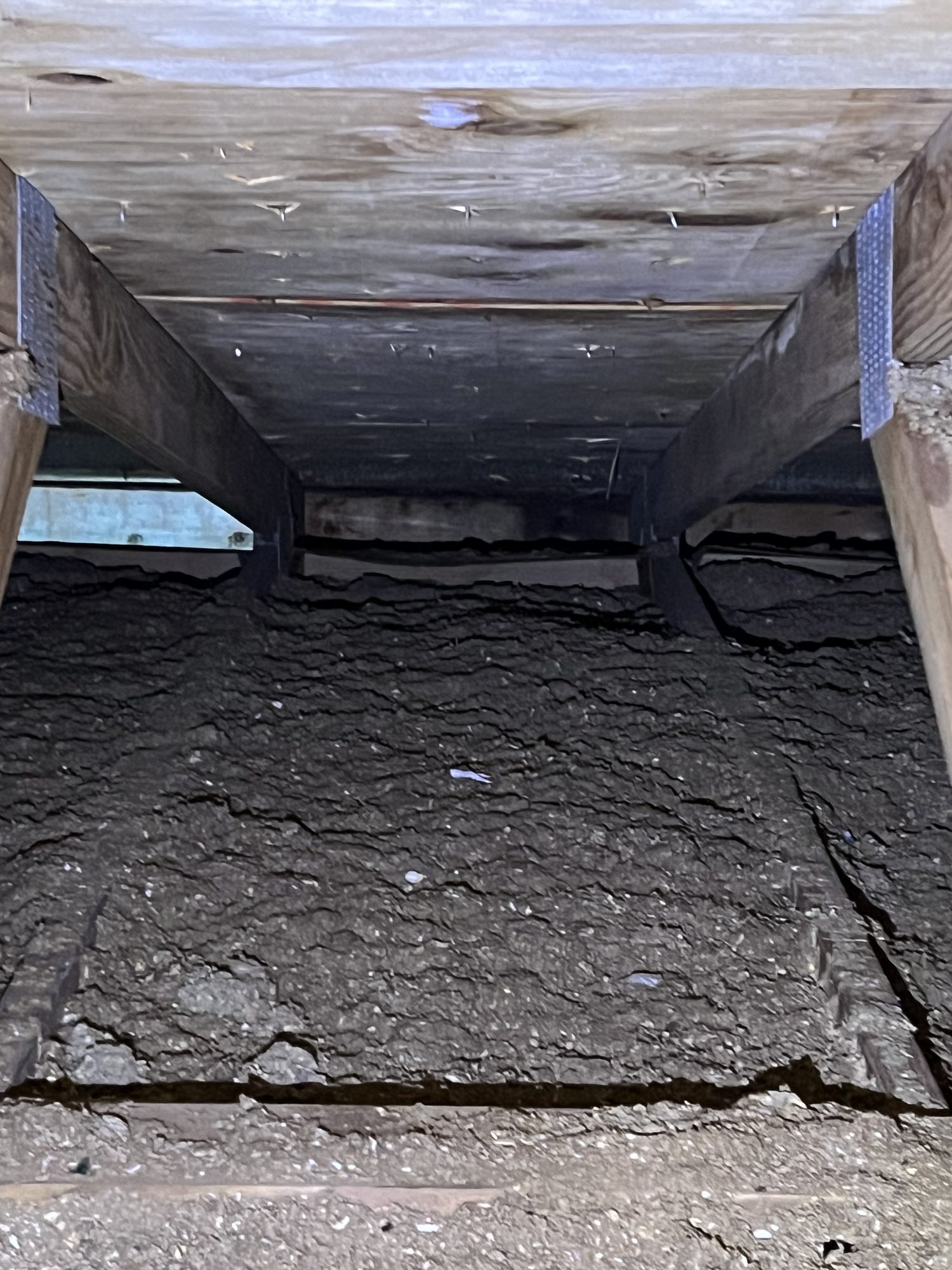 Deteriorated attic sheathing and roof deck documented at Canoe Shore Way, Delray Beach