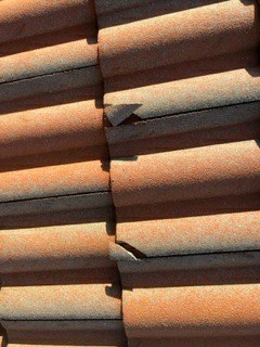 Cracked roof tiles documented at Canoe Shore Way, Delray Beach