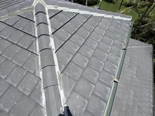 Numbered tiles going back in place, Delray Beach oceanfront