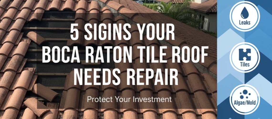 5 Signs Your Boca Raton Tile Roof Needs Repair