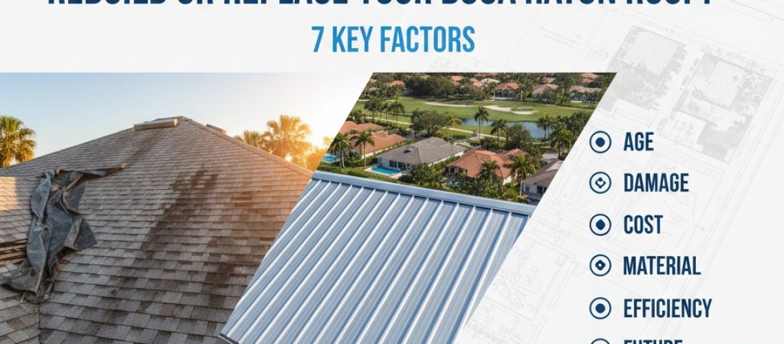 Rebuild or Replace Your Boca Raton Roof? 7 Key Factors
