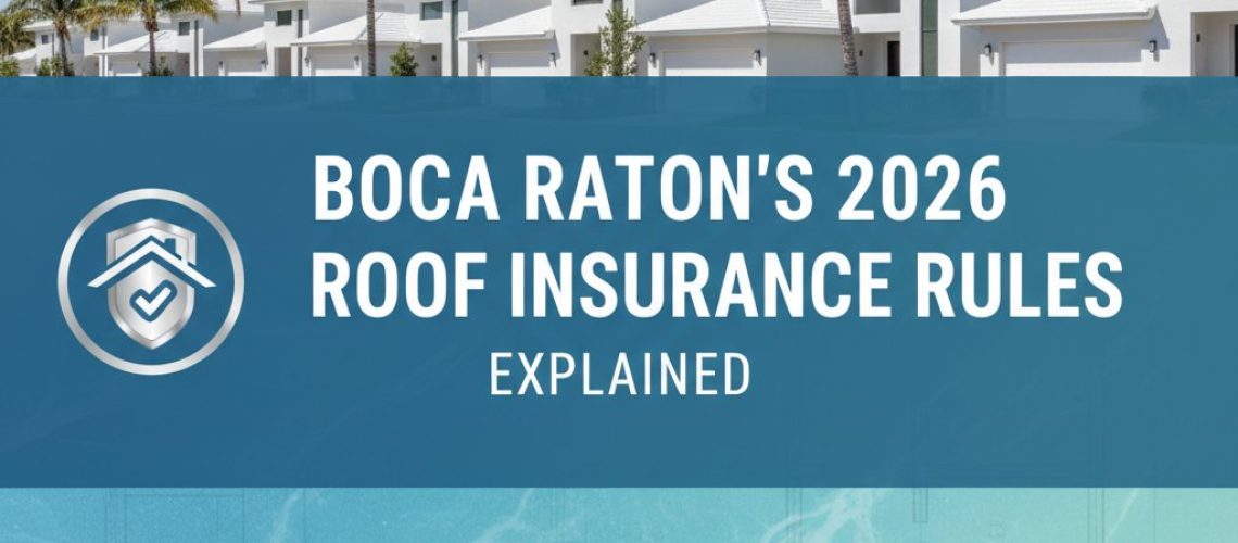 Boca Raton's 2026 Roof Insurance Rules Explained