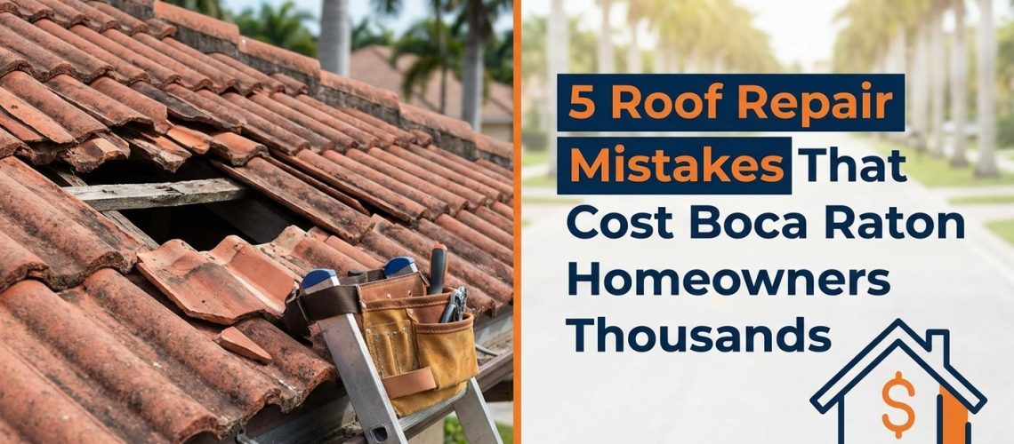 5 Roof Repair Mistakes That Cost Boca Raton Homeowners Thousands