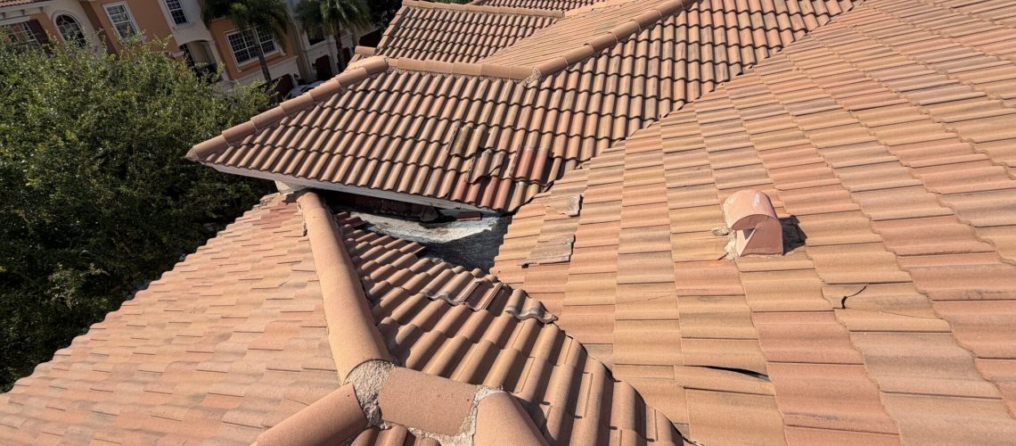 Overview of the Barletta Winds Point tile roof in Delray Beach inspected by Mike McGilvary Roofing