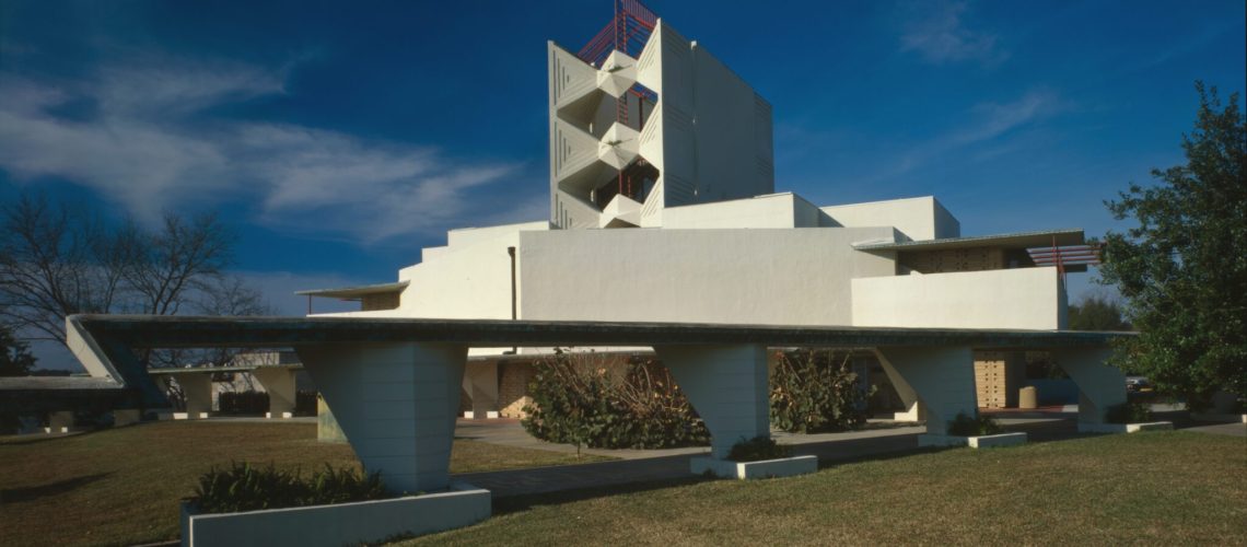 Frank Lloyd Wright-designed Annie Pfeiffer Chapel at Florida Southern College in Lakeland, Florida
